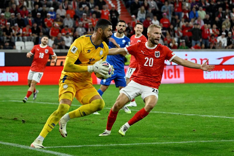 Nhận định soi kèo Đảo Síp vs Áo lúc 00h00 ngày 16/11/2025